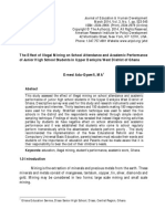 The Effect of Illegal Mining On School Attendance and Academic Performance of Junior High School Students in Upper Denkyira West District of Ghana