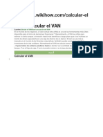 Calcular Van