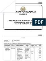 Silabus Qur'an Hadits Mi Kelas 2 Semester 1