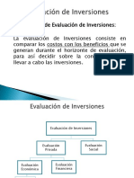 Evaluación de Proyectos de Inversión