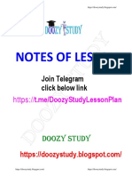 Notes of Lesson for English Classes
