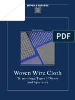 Woven Wire Cloth: Terminology, Types of Weave and Apertures