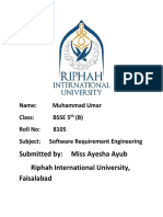 Submitted By: Miss Ayesha Ayub Riphah International University, Faisalabad
