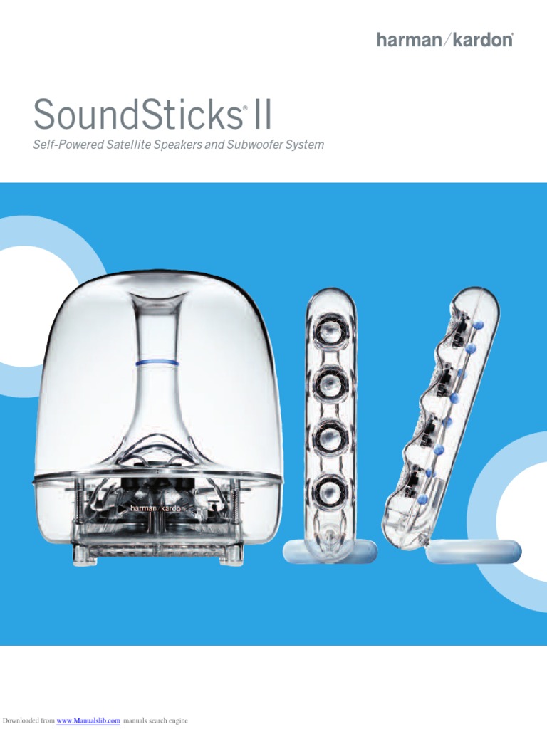 Soundsticks II Especifications | PDF | Loudspeaker | Audio Electronics