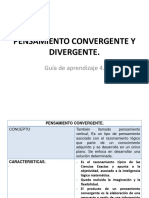 Pensamiento Convergente y Divergente