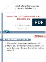 Determinan dan invers matriks 2x2 dan 3x3