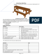 8 Foot Picnic Table Plans: Build a Large Seating Picnic Table