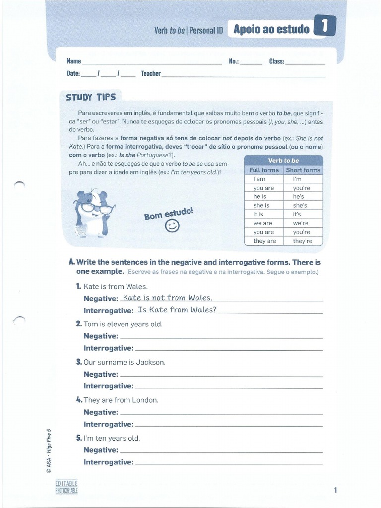 High Five 5 - Apoio Ao Estudo | PDF