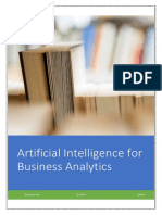 Artificial Intelligence For Business Analytics