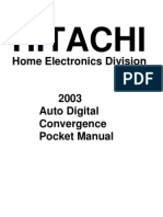 Hitachi 2003 Auto Digital Convergence Pocket Manual