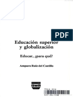 Educación Superior y Globalización. Amparo Ruiz