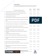 Learning Styles Assessment: Agree Neutral Disagree