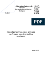 Certificado para manejo de animales de laboratorio