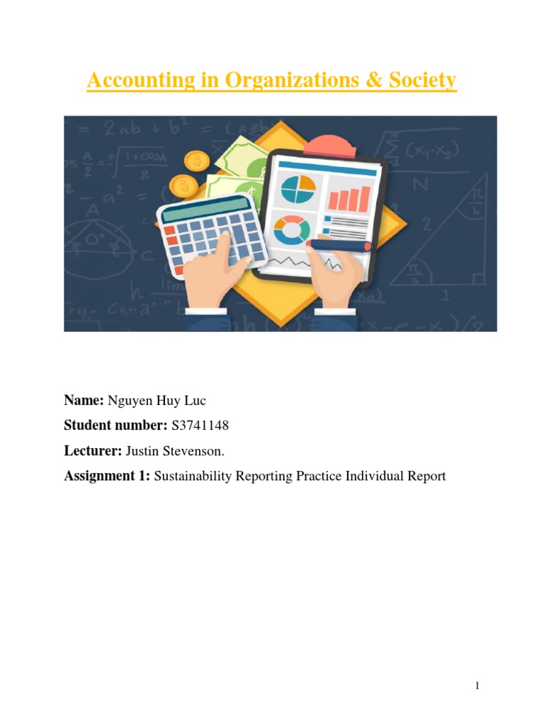 Nguyen Huy Luc - Assignment 1 - Sustainability Reporting Practice ...