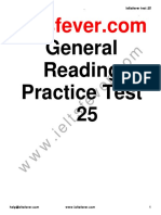 General Reading Practice Test 25