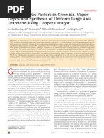 Role of Kinetic Factors in Chemical Vapor Deposition Synthesis of Uniform Large Area Graphene Using Copper Catalyst