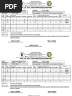 Parang Mangga ES 1st Progress Report in Oplan ARAL