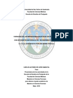 Variación de Las Impresiones Balísticas en Proyectiles Con Diferentes Materiales de Recubrimiento Calibre 9 X 19 MM Disparados Por Una Misma Pistola