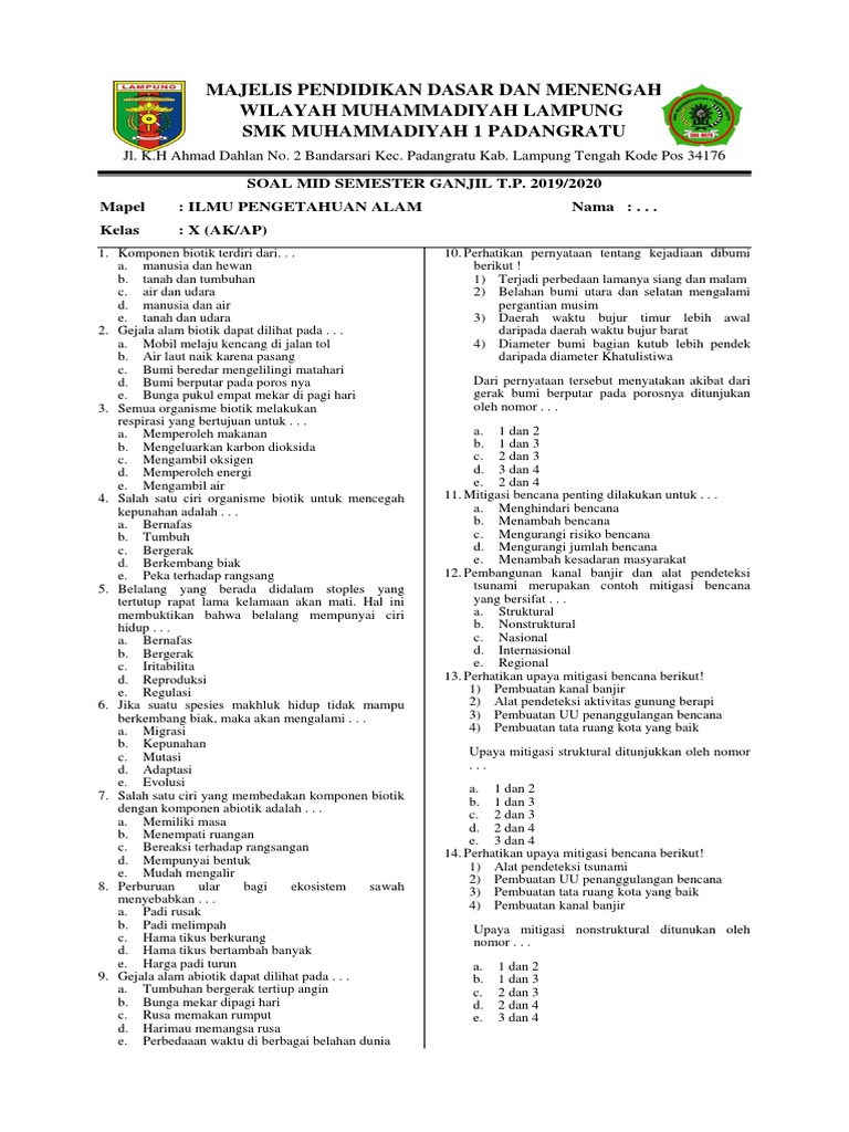 Semua organisme biotik melakukan respirasi yang bertujuan untuk