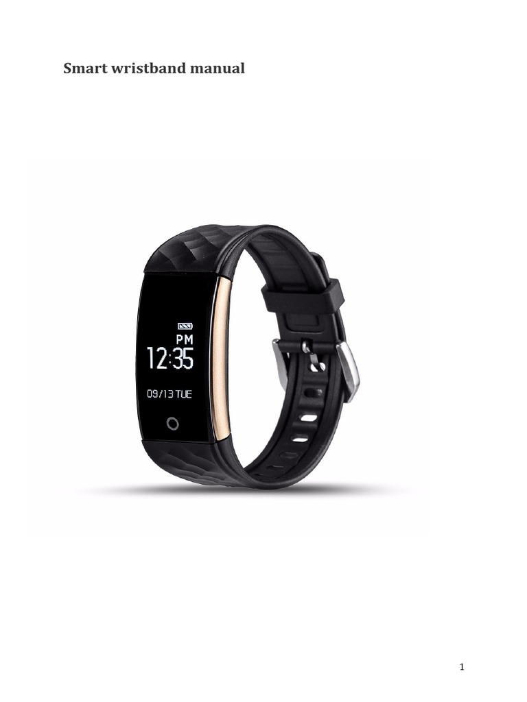 Smart Wristband Manual PDF
