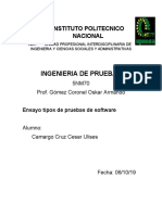 Ensayo - Tipos de Pruebas de Software PDF