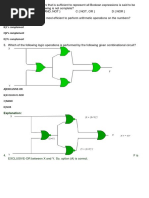 A (And, Or) : C) 2's Complement