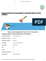 Online Beneficiary Management and Monitoring System (Obmms) : Bank Linked Registration Form For BC Corporation