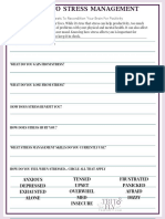 Intro To Stress Management Self-Help Worksheet