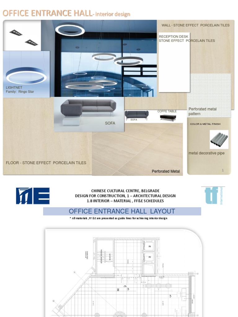 07 Office Entrance Hall Interior Design | PDF | Interior Design | Tile