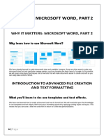 CIS099 Chapter 03: Formatting and Editing Tools in Microsoft Word