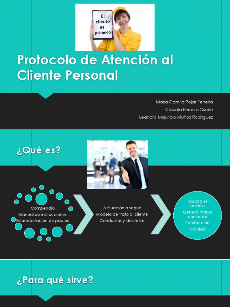 Protocolo de Atención Al Cliente Personal | Descargar gratis PDF ...