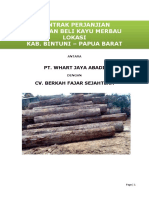 Kontrak Jual Kayu