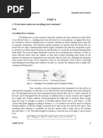 Unit 4: 1. Write Short Notes On Travelling Wave Antenna? Ans