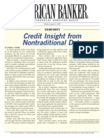 Financial Services Solutions - Credit Insight From Non-Traditional Data