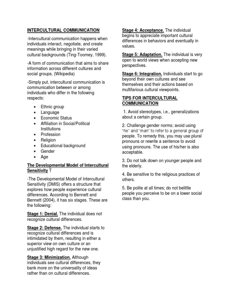 Intercultural Communication Insights | PDF | Cross Cultural ...