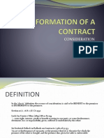Formation of A Contract-Consideration Msia