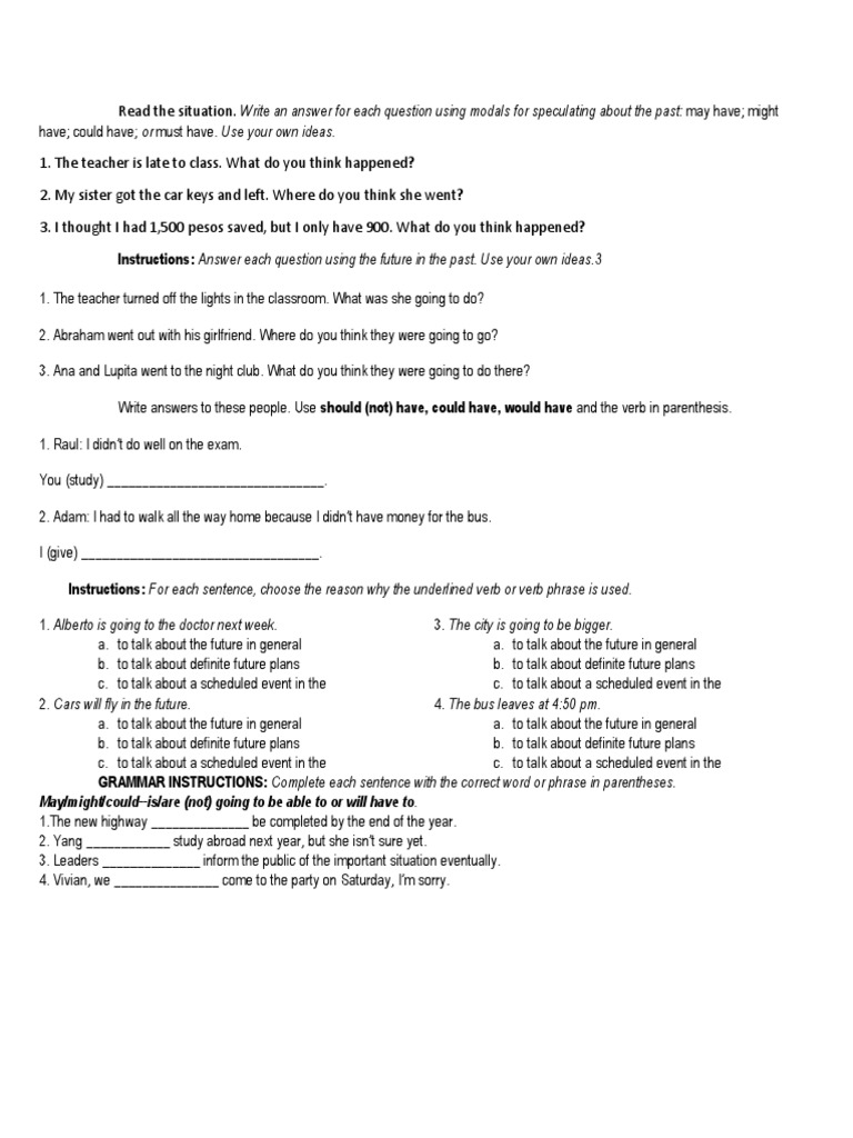 4th Evaluation Review Level 4 | PDF | Question | Grammar