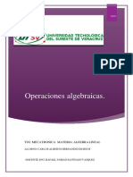 Operaciones Algebraicas - Cahb PDF