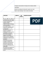 Lista de Chequeo de Residuos Solidos