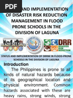 Garcia Status and Implementation of Disaster Risk Reduction