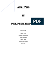 Analysis in Philippine History: Submitted by