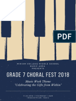 Grade 7 Choral Fest 2019 PDF