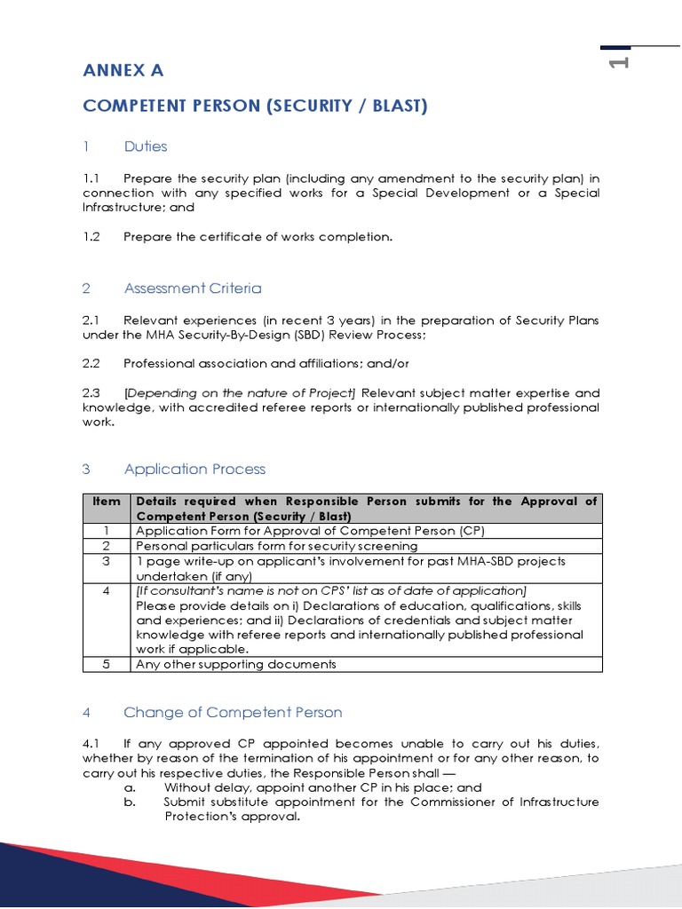 Competent Person Application Process | PDF | Social Institutions ...
