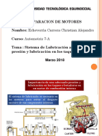 Presentación Sistema de Lubricación Adecuada Presión y Lubricación en Los Taques de Un MCI