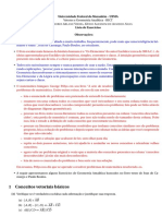 Vetores e Geometria Analítica UFMA