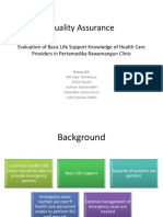 Quality Assurance: Evaluation of Basic Life Support Knowledge of Health Care Providers in Pertamedika Rawamangun Clinic