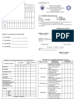 Report On Attendance: Deped Form 138