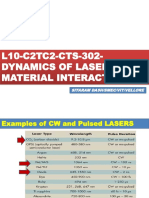 l10 c2tc2 Cts 302 Dynamics of Laser Material Interaction