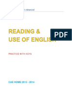 Cambridge English Advanced. Reading & Use of English - Practice With Keys