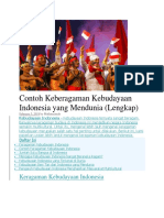 Contoh Keberagaman Kebudayaan Indonesia Yang Mendunia